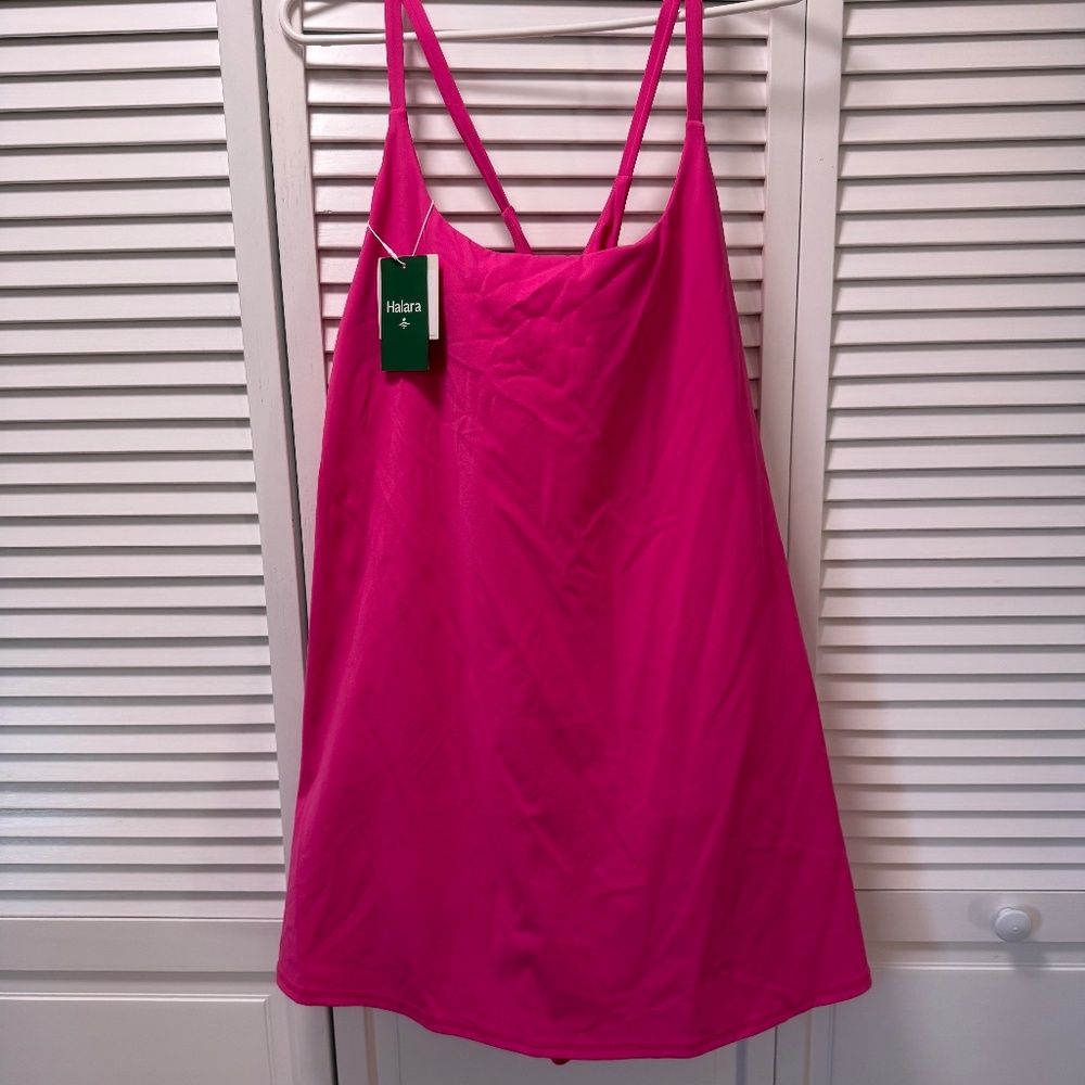 Everyday SoftlyZero Plush Backless 2-in-1 Flare Workout Plus Size Dress